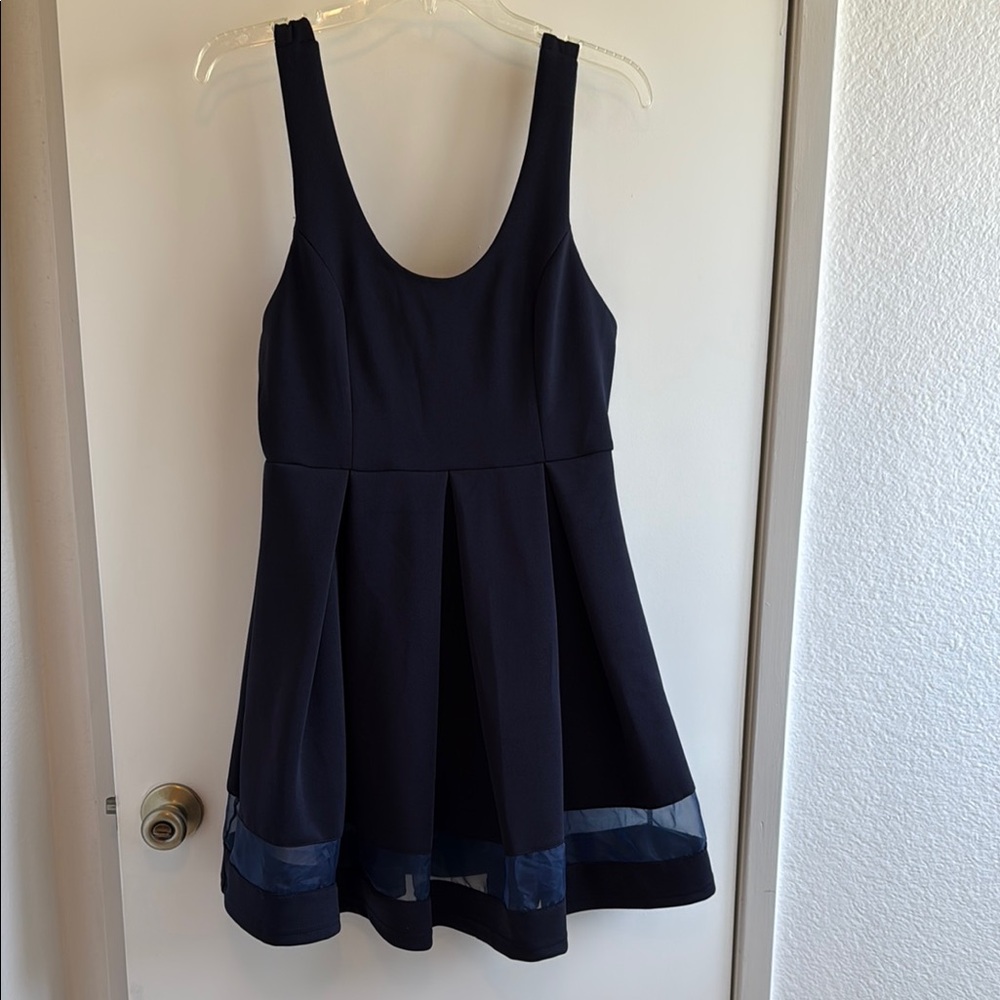 New with tags! Elegant Navy Blue Sleeveless Dress
